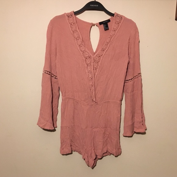 pink long sleeve jumpsuit
